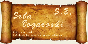 Srba Bogaroški vizit kartica